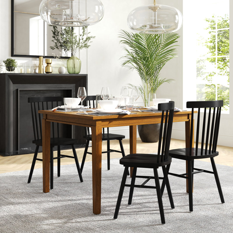 Ballarat Commercial Grade Heavy Duty Rectangular Solid Wood Dining Table, Brown,  2.5' H x 3.02' W x 3.92' L