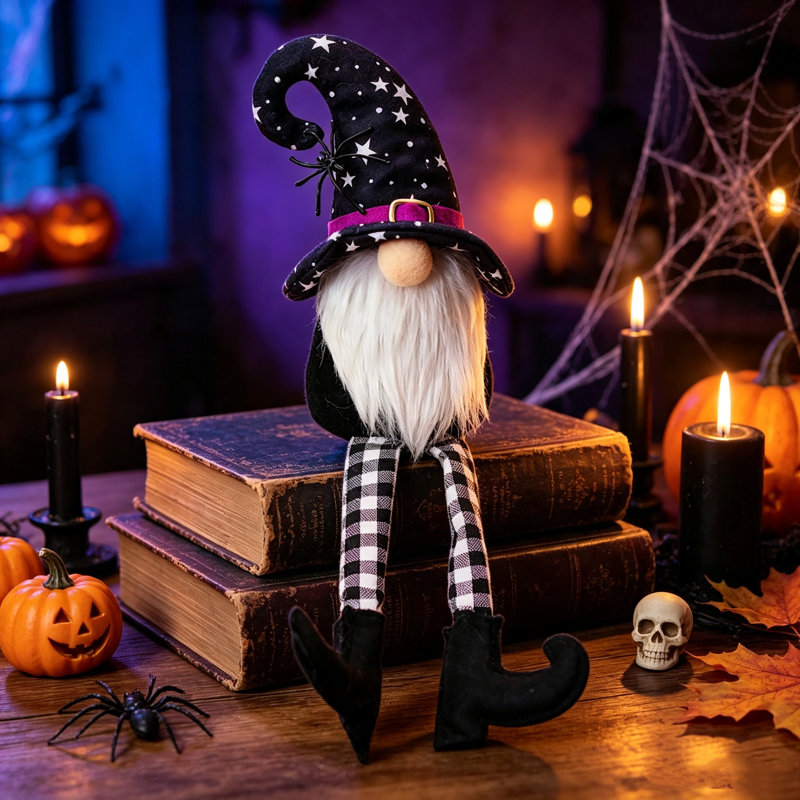 Poupée gobelin rayée d'Halloween