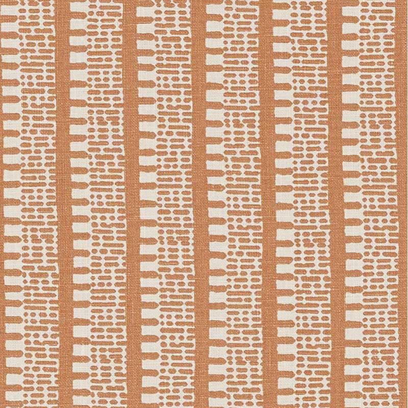 Tissu kiosque Schumacher x Veere Grenney, Orange brûlé