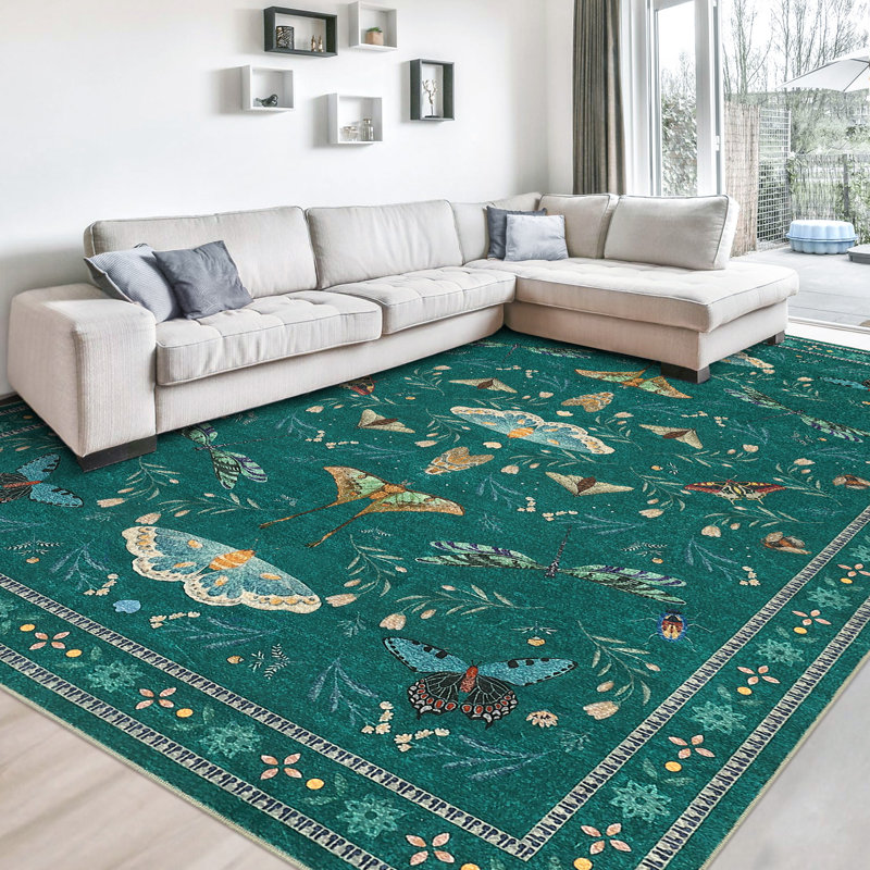 Soft and Modern Pink Area Rug - Soft Carpet for Living Room and Bedroom - Elegant Home Decor - 8x10ft (244x305cm) - USA Specification