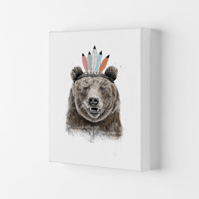 Festival Bear 1 Piece Wall Art