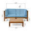 Causeuse modulaire à 2 places avec table basse Brava
