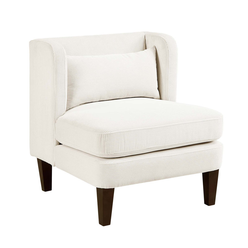 Coussin de siège en tissu velours côtelé Modern, Beige