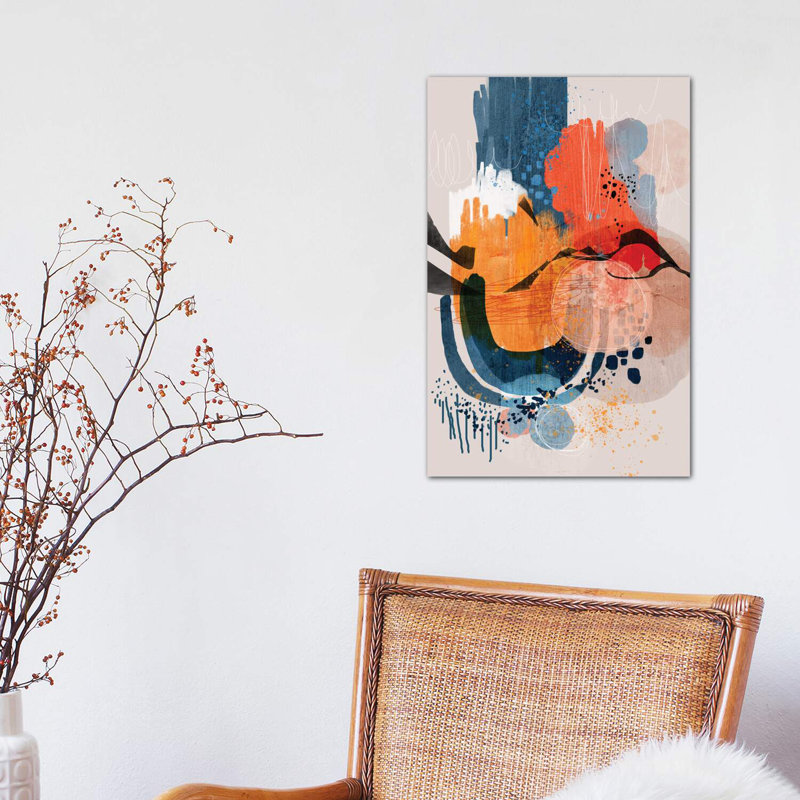 Wave 1 Piece Wrapped Canvas Wall Art, 30.48 cm H x 45.72 cm W