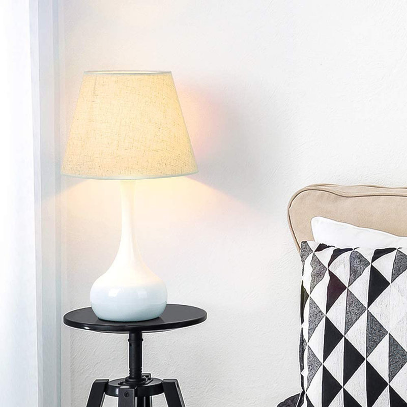 Ensemble de lampe de table 16,9 ", Blanc