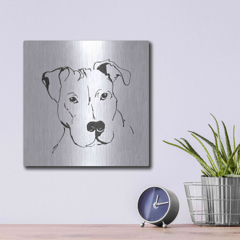 «Line Dog Pitbull II» par Chris Paschke, H 12 po x l 12 po