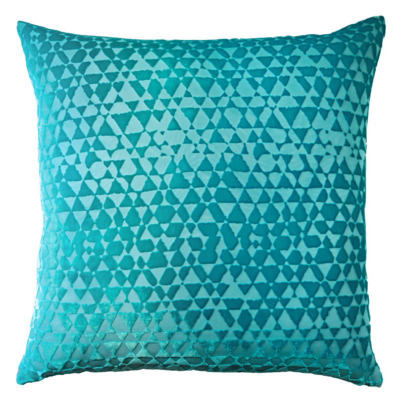 Square Velvet Pillow Cover & Insert, 20" x 20", White