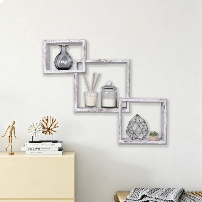 Tablettes flottantes pour mur, Blanc