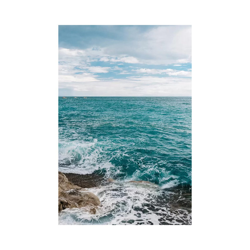 Amalfi Coast Water V by Bethany Young - Print on Canvas, Wrapped Canvas, 30.48cm H x 20.32cm W x 1.91cm D