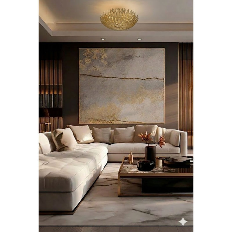 Plafonnier encastré 3 lumières Eclectic, H 5,5 po x l 18 po x P 18 po