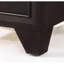 Finition de la table de chevet avec 2 tiroirs durables et table de chevet à cadre en bois massif, glissière en métal robuste