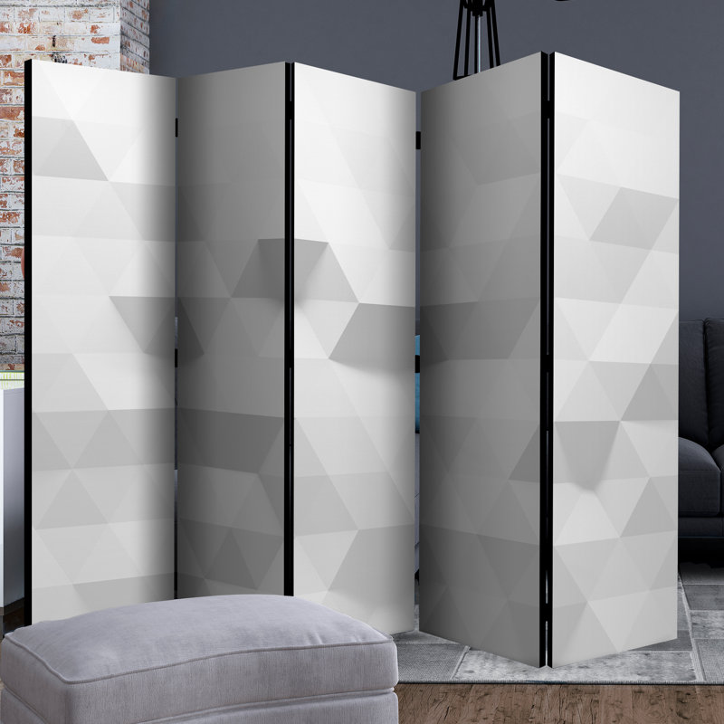 Gannet 172cm H Solid Wood Folding Room Divider, 5