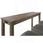 Ensemble de table de salle à manger de style transitionnel Siège rembourré avec garniture cloutée et port USB brossé-1937980055