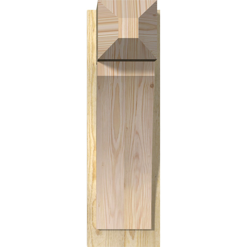 Persienne en bois rustique Thorton Craftsman, Sapin Douglas de 8 po (sciage brut),  P 14 po x H 26 po 