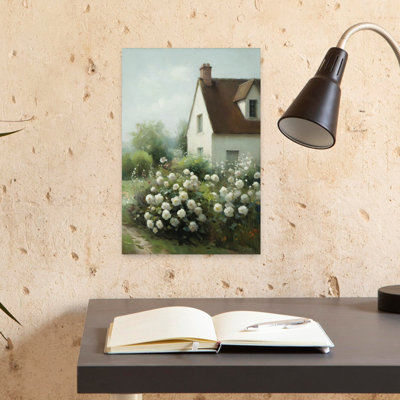 Art contemporain, paysage abstrait pacifique romantique