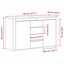 Sideboard 120 X 36 X 69 Cm Engineered Wood-815787601