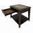 Classic Design Wooden End Table With Drawer Bottom Shelf 1Pc Living Room Furniture Side Table