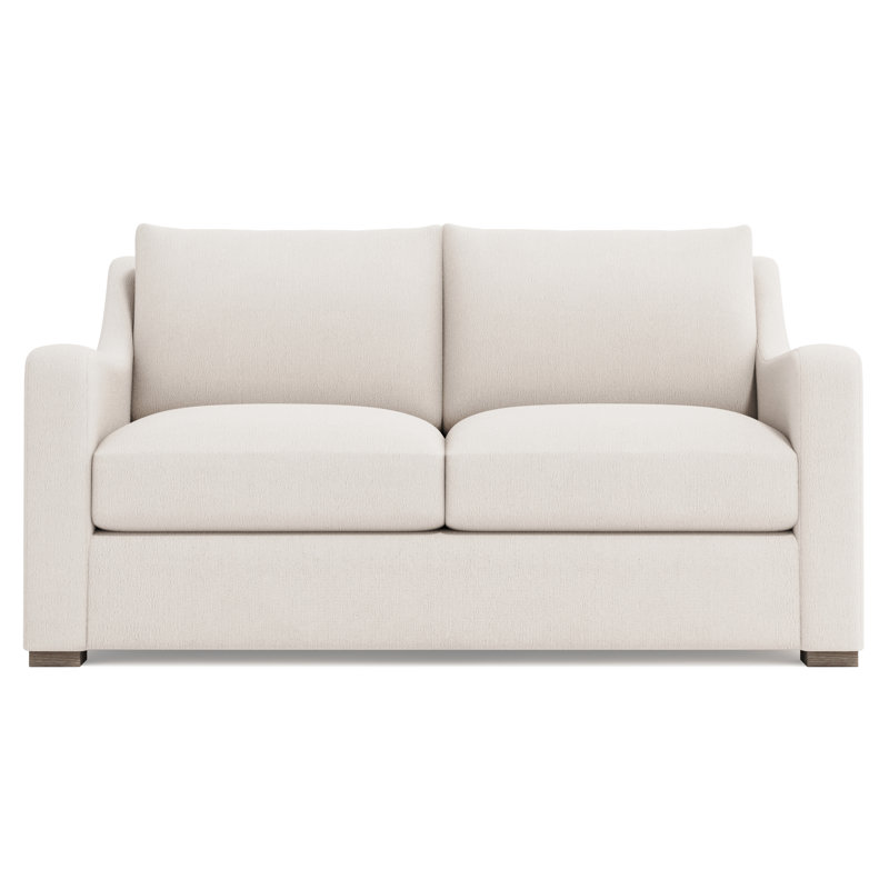 Canapé deux places en tissu Ventura - Sur mesure, sans coussins, Crème chenille 1345-002