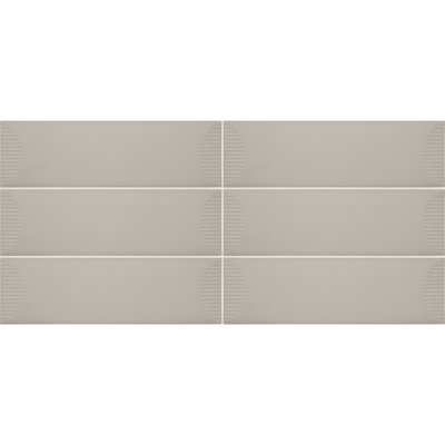Daltile Stencil 4" x 12" Glazed Porcelain Half Moon Wall Tile (20 PC Per Carton) (5.81 SQFT Per Carton)