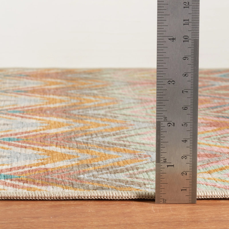 Seneca Stone Machine Printed Washable Rug, Rectangle 8'6" x 11'6"