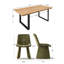 Ensemble de table de salle à manger rectangulaire moderne pour 6 personnes 71 "-132433250