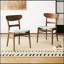 Ensemble de chaises de salle à manger en tissu confortable avec structure en bois stable pour les petits espaces et un assemblage facile-2058946236-2058946240
