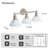 3-Light Dimmable Vanity Light Bathroom Vanity lights