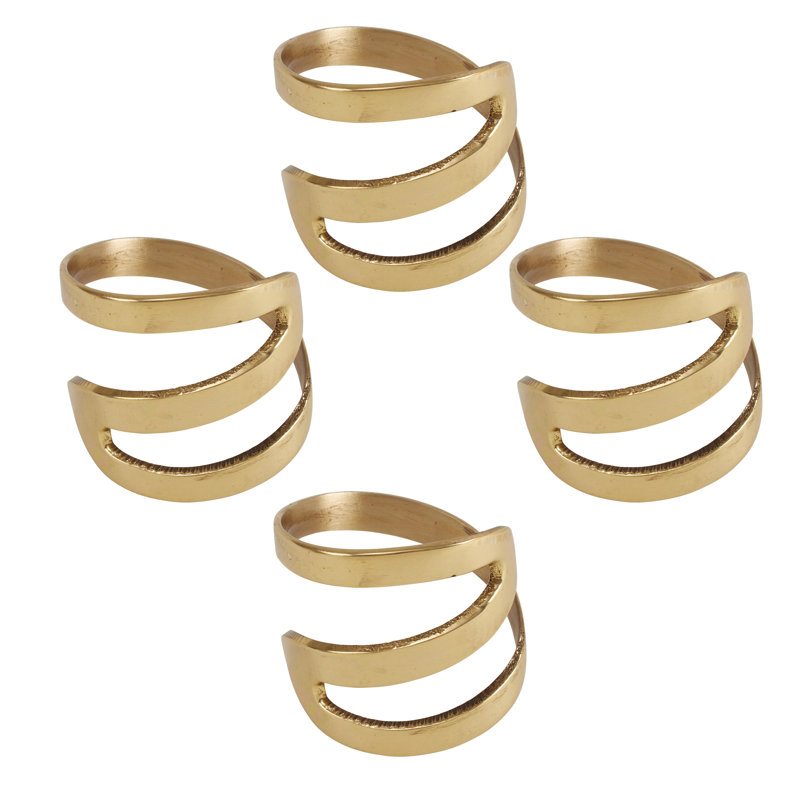 Brass Napkin Ring, Gold
