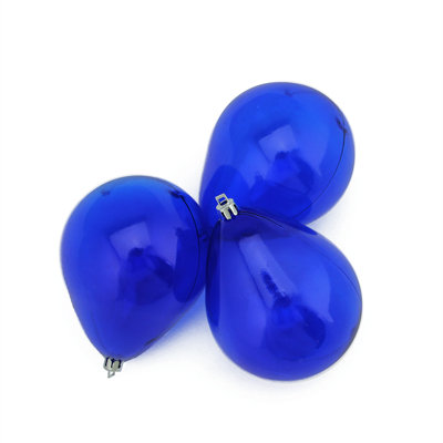 Transparent Teardrop Shaped Shatterproof Christmas Ornaments