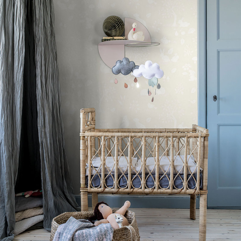 Cravens 10.05m x 53cm Matte Paste the Wall Wallpaper Roll, Cream
