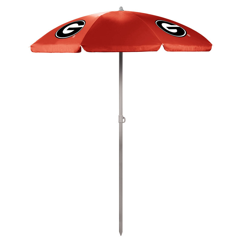 Parasol de plage 5,5 pi Ncaa, Géorgie, Rouge