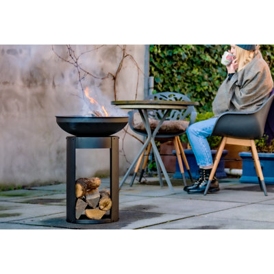 Round Steel Wood Burning Smokeless Fire Pit