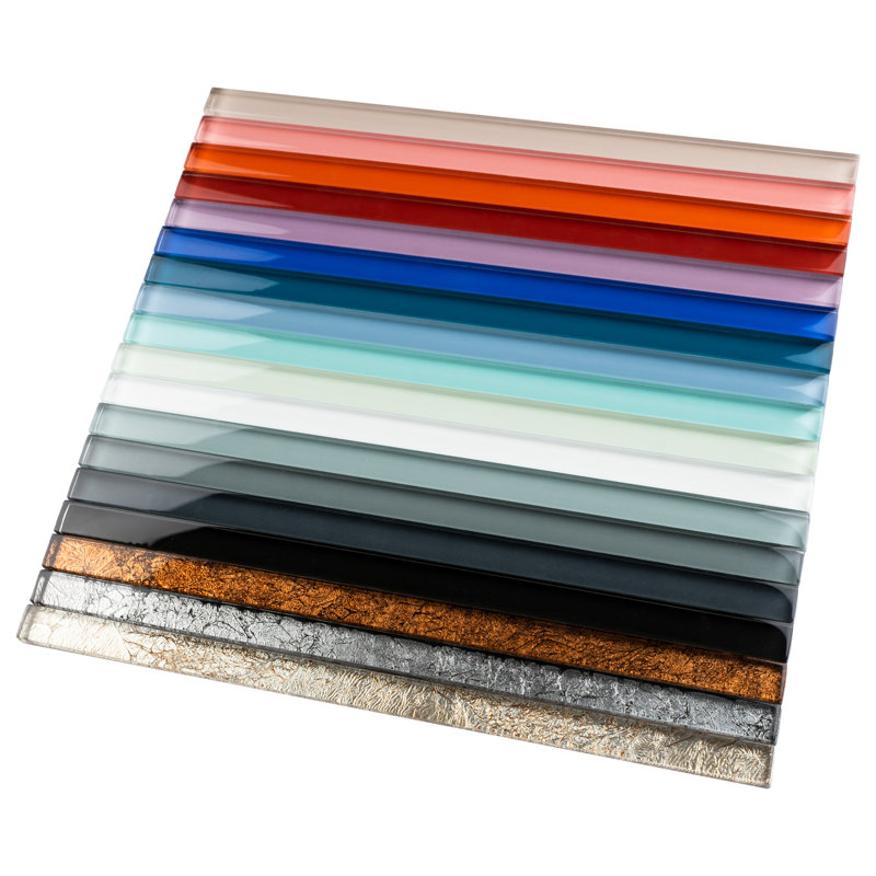 Carrelage en verre 12 "x 0,5", Blanc