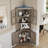  69" Tall Corner Cabinet with Doors, 6-Tier Corner Storage Cabinet with Doors, Space Saver Shelf for Bathroom, Bathroom Floor Cabinet-577476292