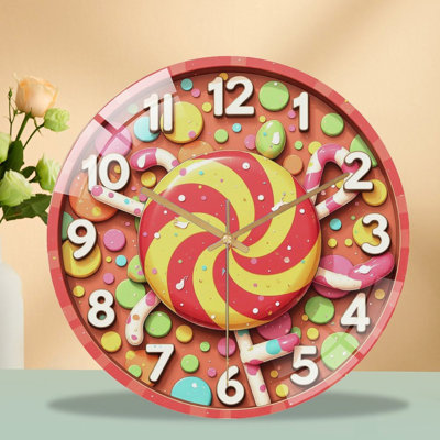 Horloge murale en verre 12 po