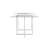 Wadley Glass Top Metal Base Dining Table-357195876-357195886