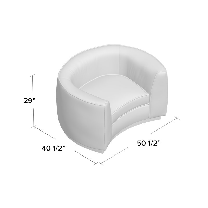 Fauteuil demi-tonneau en velours Breccan, Velours noir, Argent