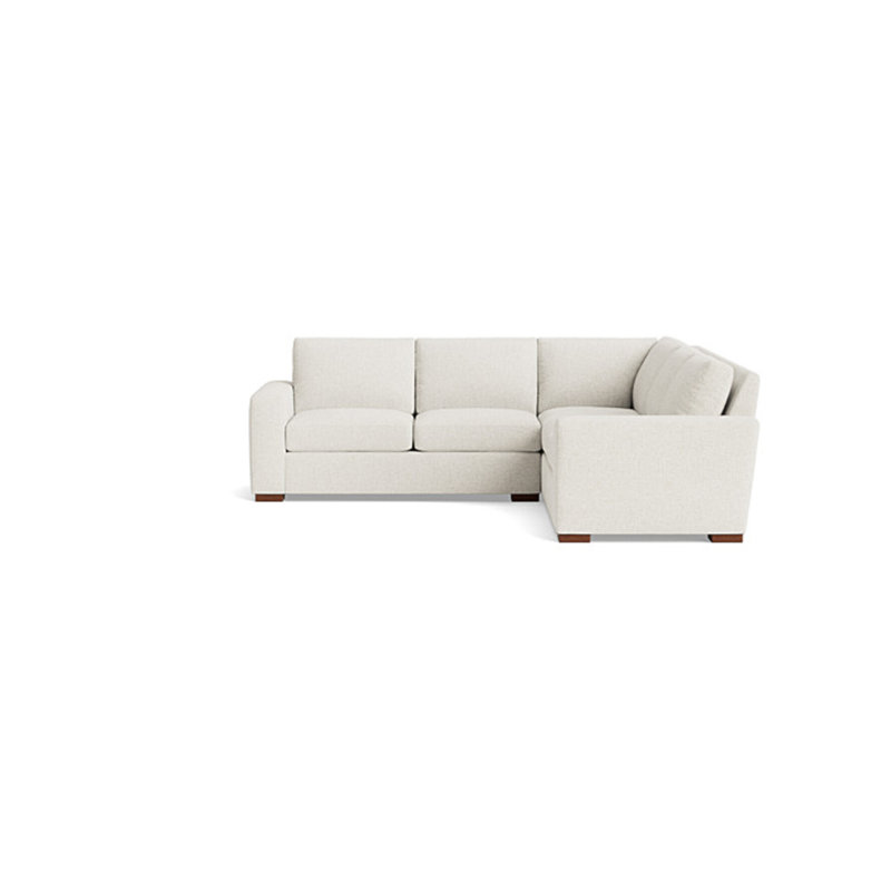 Couch Potato Sectional, Performance Velvet - Uniform, Right Hand Facing
