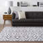Tapis à texture géométrique luxueux en mousse viscoélastique ultra-douce