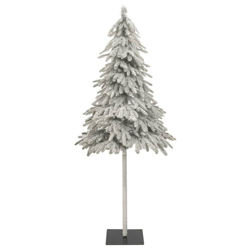 Arbre de Noël artificiel pin blanc avec aiguilles réalistes, H 59,1 po