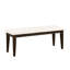Banc moderne, banc rembourré d'aspect classique