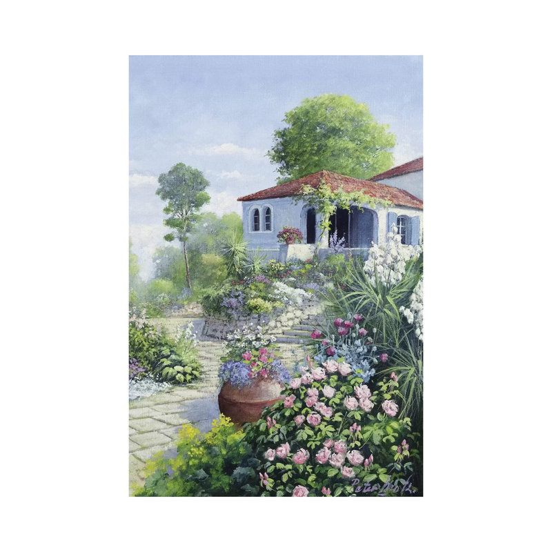 Italian Garden I by Peter Motz - Wrapped Canvas Gallery-Wrapped Canvas Giclée, 66.04 cm H x 45.72 cm W x 3.175 cm D