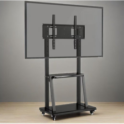 JYXCN Adjustable Height Smart Board Cart | Compatible with 40-86 Inch Screens, 300lb Weight Capacity