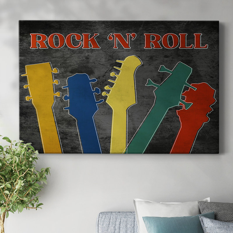 Toile tendue Rock and Roll-Gallery, H 8 po x l 12 po