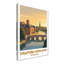 Stratford-upon-Avon, England - Romantic Riverbank Travel Poster. Giclee Print On Wrapped Canvas. Wall Art, Home Decor - Cities & Towns, England - Wrapped Canvas Print-1407664300