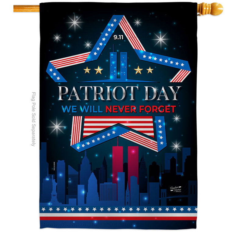 Bannière en polyester 40 x 28 po We We Will Forget