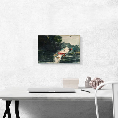 «Life-grandeur Black Bass 1904» par Winslow Homer, reproduction d'art sur toile tendue