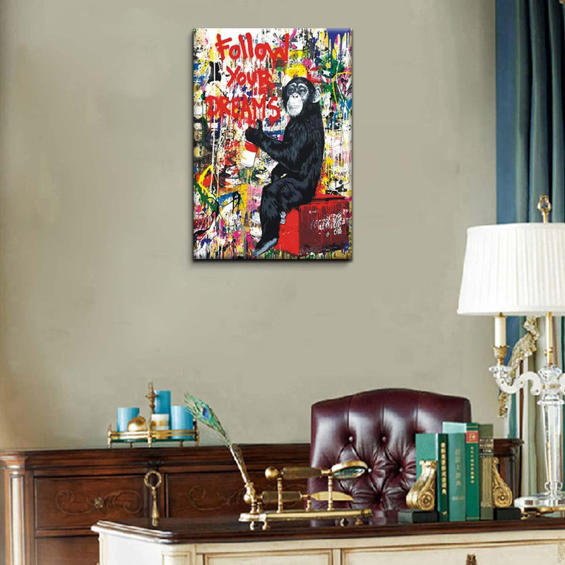 Canvas Art For Living Room Office Wall Decor Home Decoration Framed Ready To Hang., 60 cm H x 40 cm W