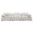 Paloma 3PC Modular 111 Inch Sofa In Light Cream Velvet-92403261