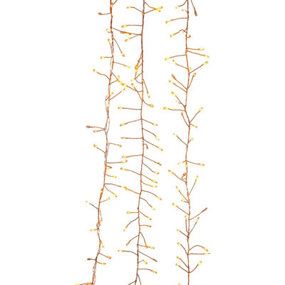 Kurt Adler 7.8-Foot 240-Light Twinkle LED Fairy Light Cluster Garland